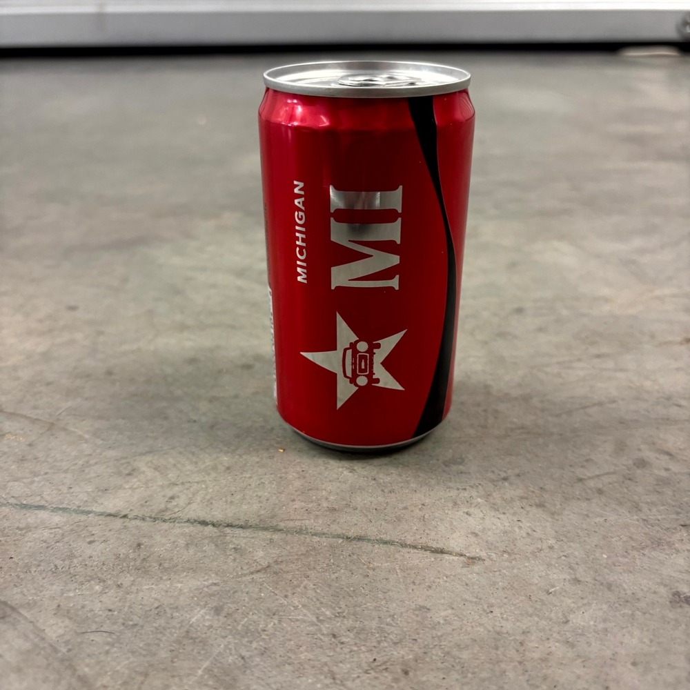 2023 Coca-Cola Zero Sugar Michigan MI Mini Can 7.5 oz Empty Collectible USA